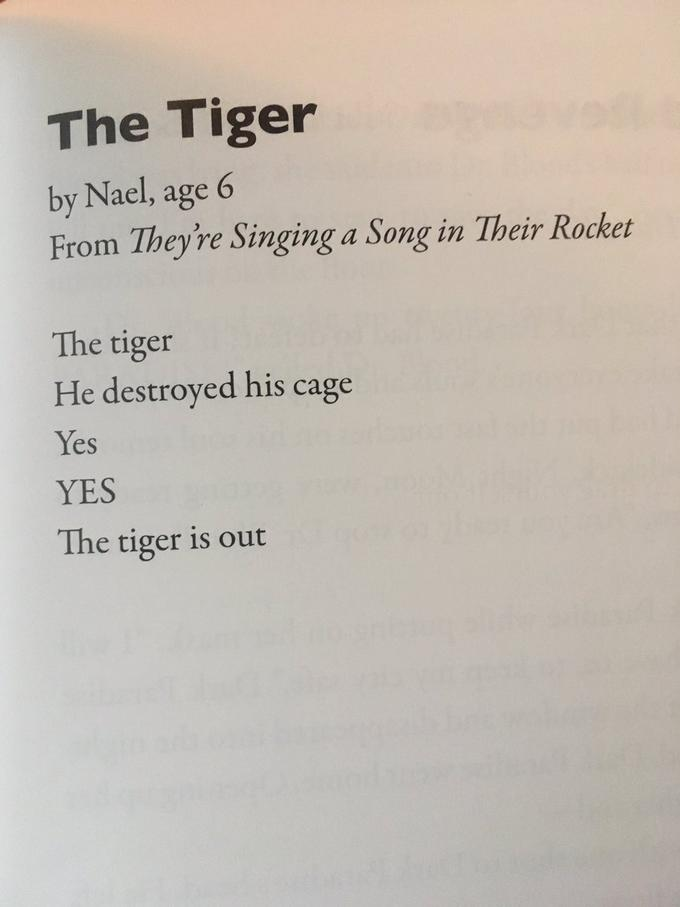 The tiger
He destroyed his cage
Yes
YES
The tiger is out